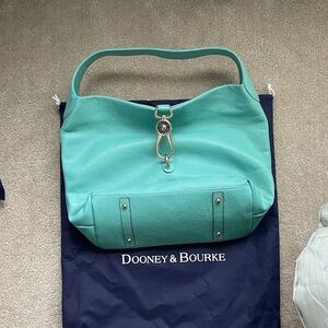 Dooney & Bourke Turquoise Leather Hobo Bag